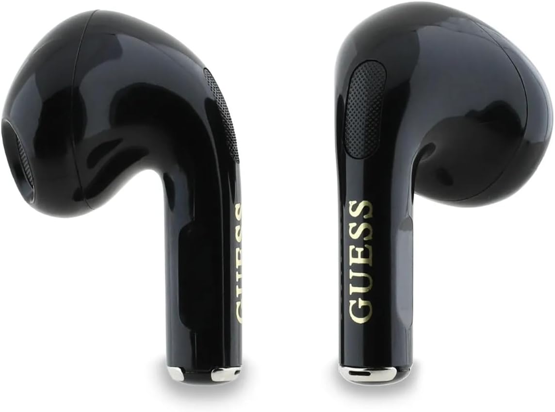 CG MOBILE Guess Charm TWS Wireless Headphones with Gloss Effect and Classic Logo - Black