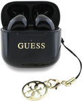 CG MOBILE Guess Charm TWS Wireless Headphones with Gloss Effect and Classic Logo - Black