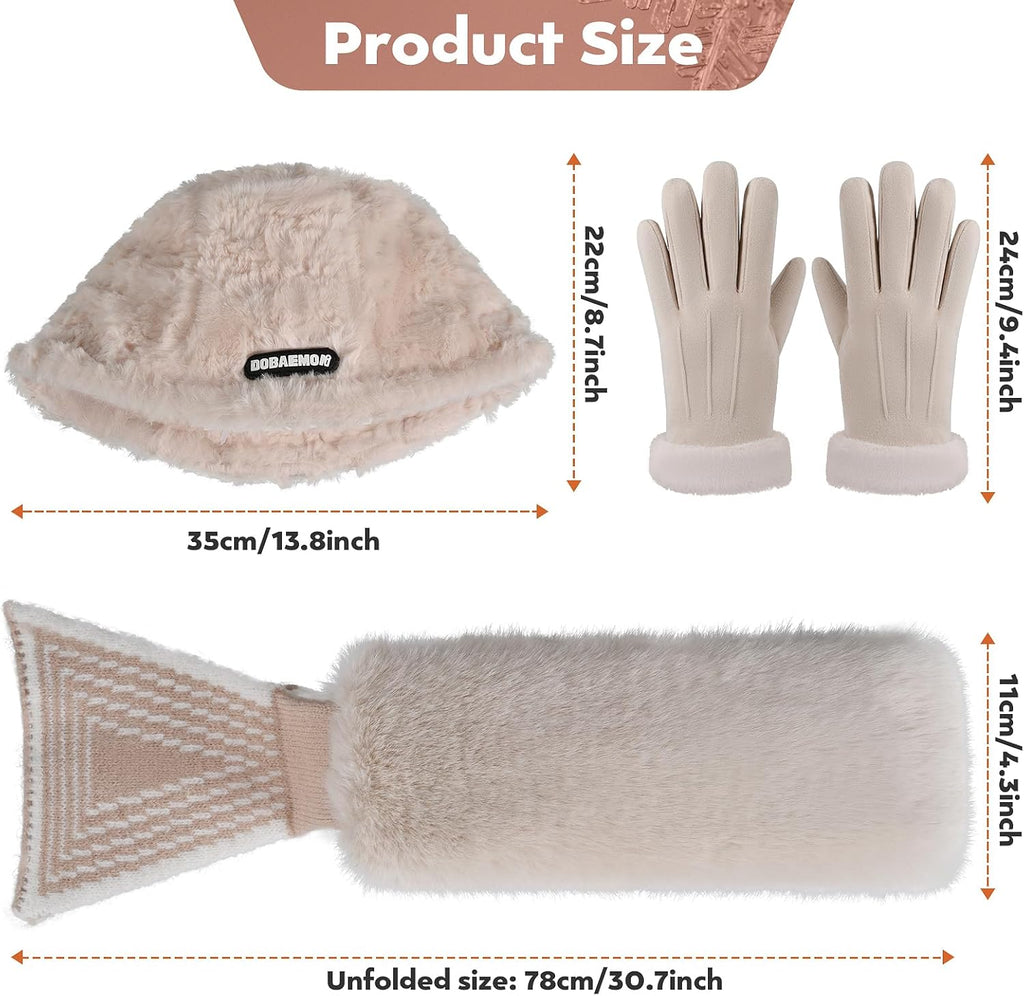 Kit elegante e molto caldo e morbido