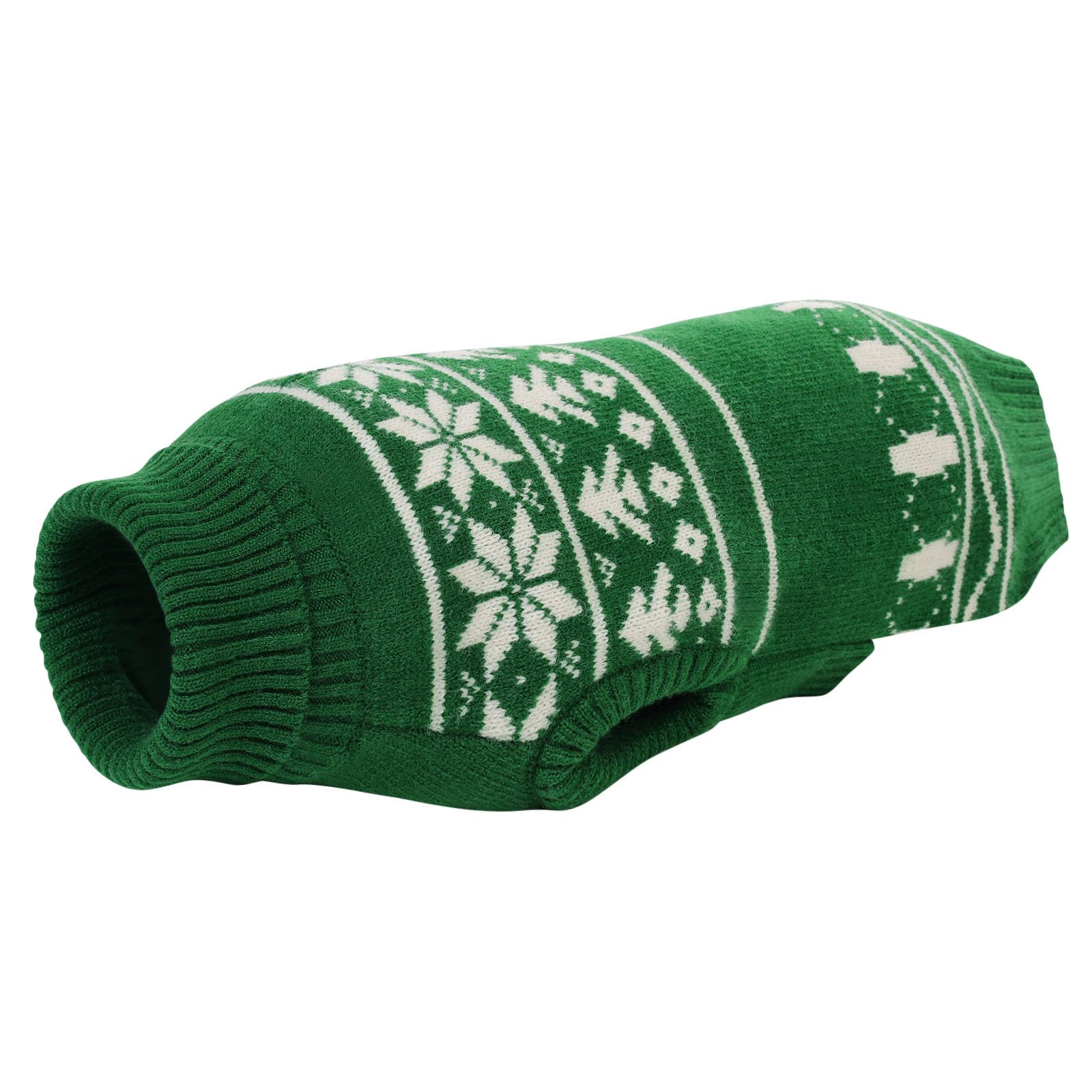 KONVINIT Maglioncino Natale Pullover Maglieria Cane maglione natale cane con Motivi Natalizi per Cani di Piccola,per Cuccioli di Taglia Medio Piccola