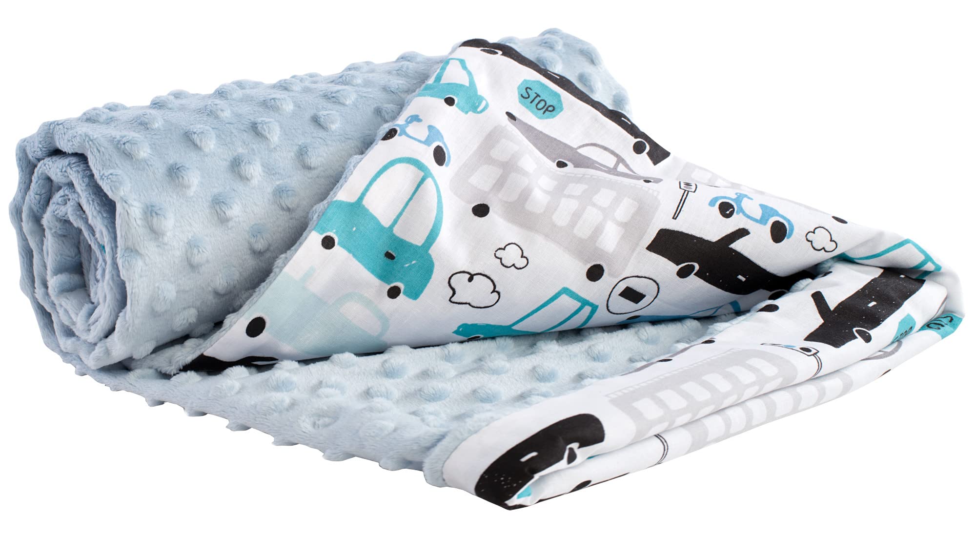 Plaid caldo per culle e passegini in puro cotone ipoallergenico 100% cotone