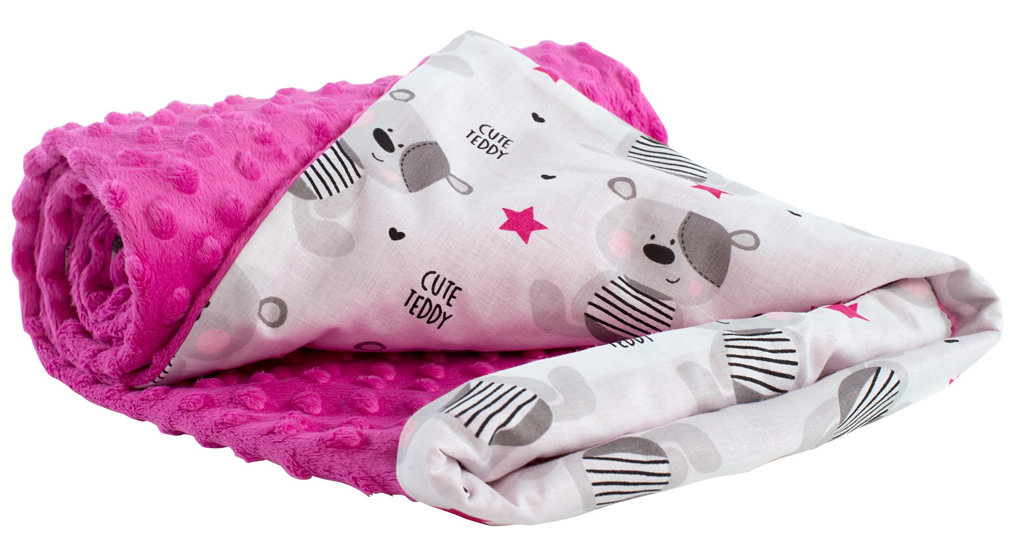 Plaid caldo per culle e passegini in puro cotone ipoallergenico 100% cotone