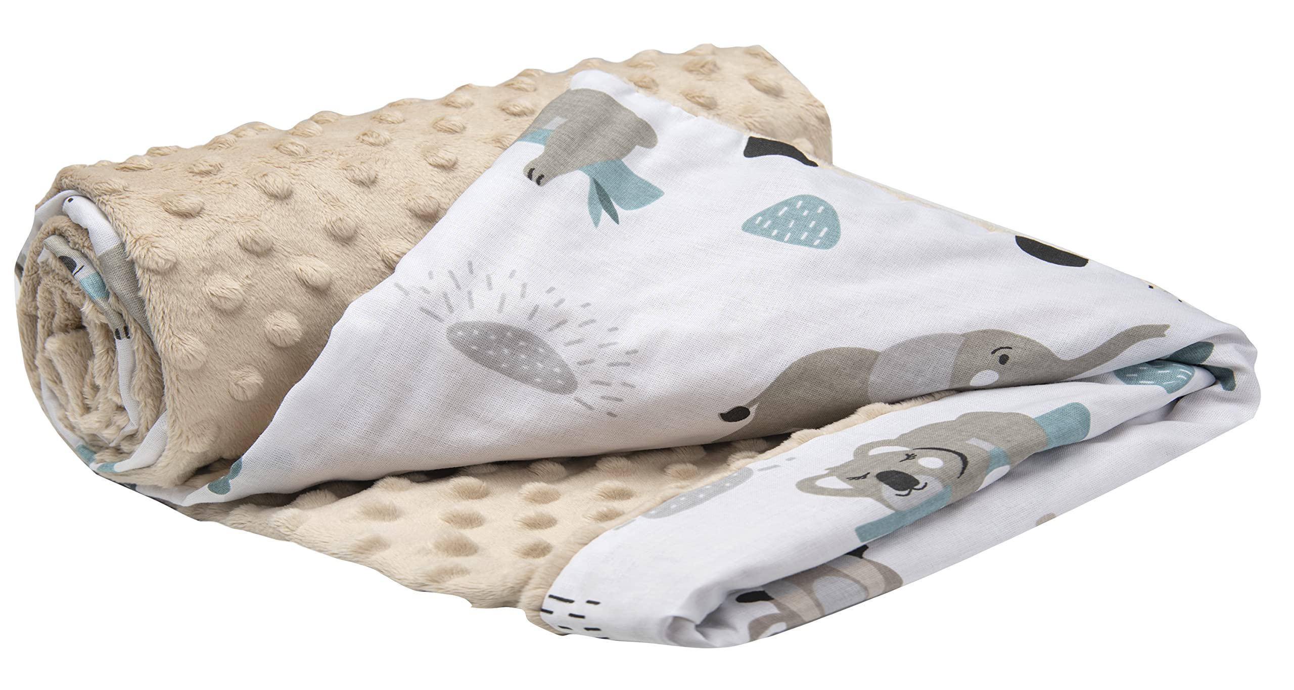 Plaid caldo per culle e passegini in puro cotone ipoallergenico 100% cotone